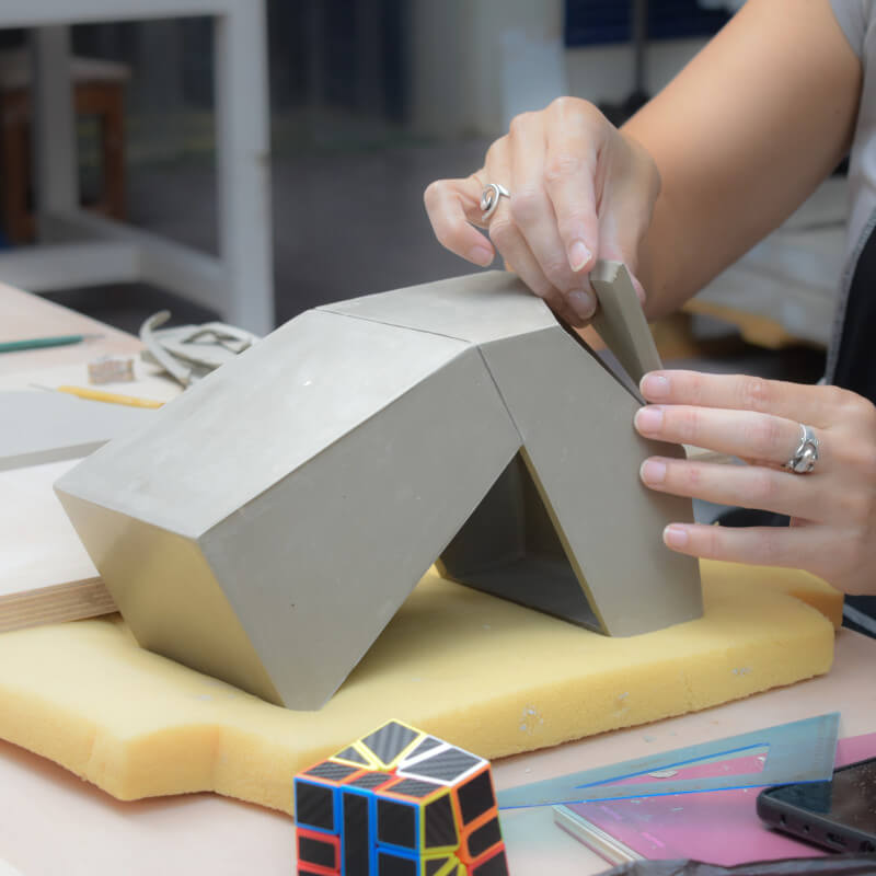 curso forma y volumen, modelado en arcilla